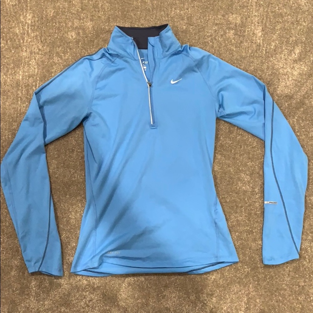 Blue workout jacket